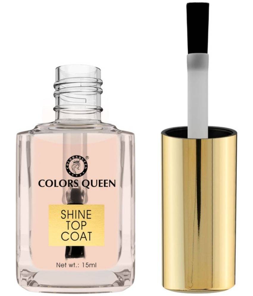     			Colors Queen Nail Care - 15ml | Quick Drying, Long Lasting & Chip Resisting Formula (Shine Top Coat)