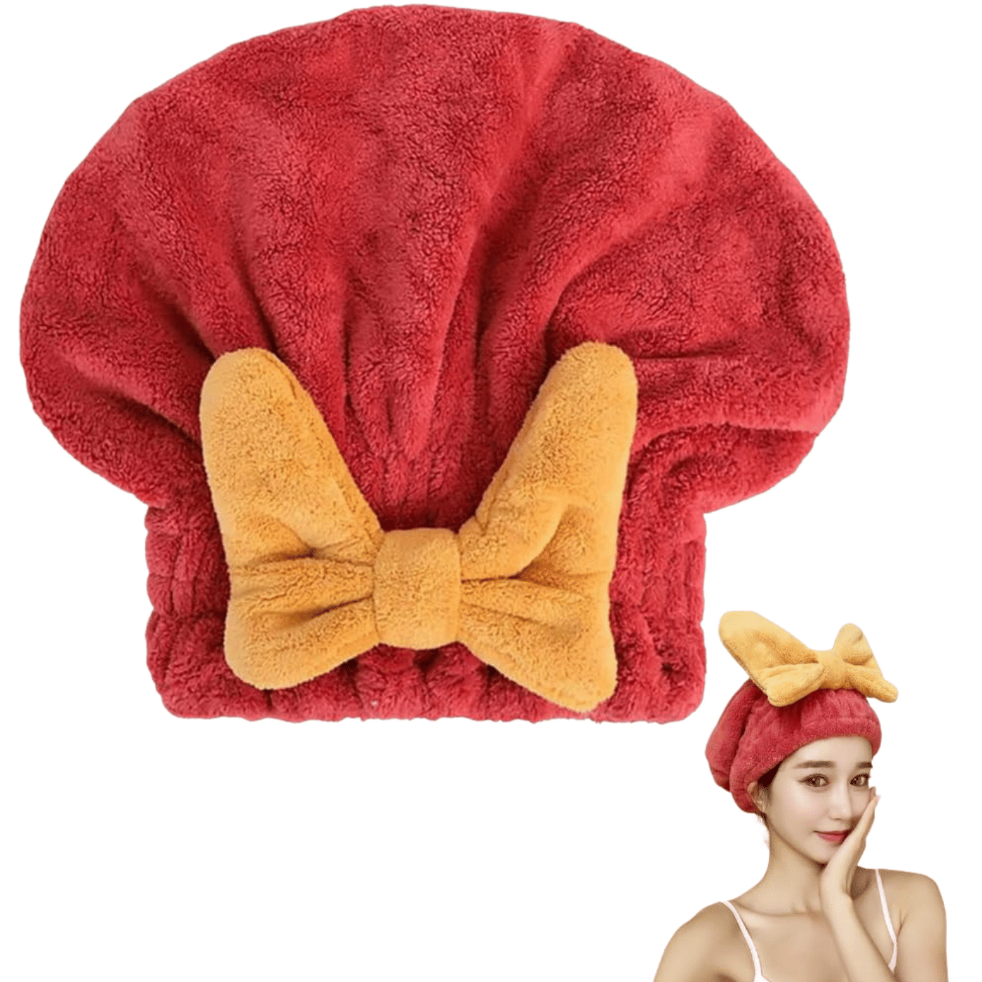     			FEZORA Microfibre Colorblock Above 600 -GSM Bath Towel ( Pack of 1 ) - Red