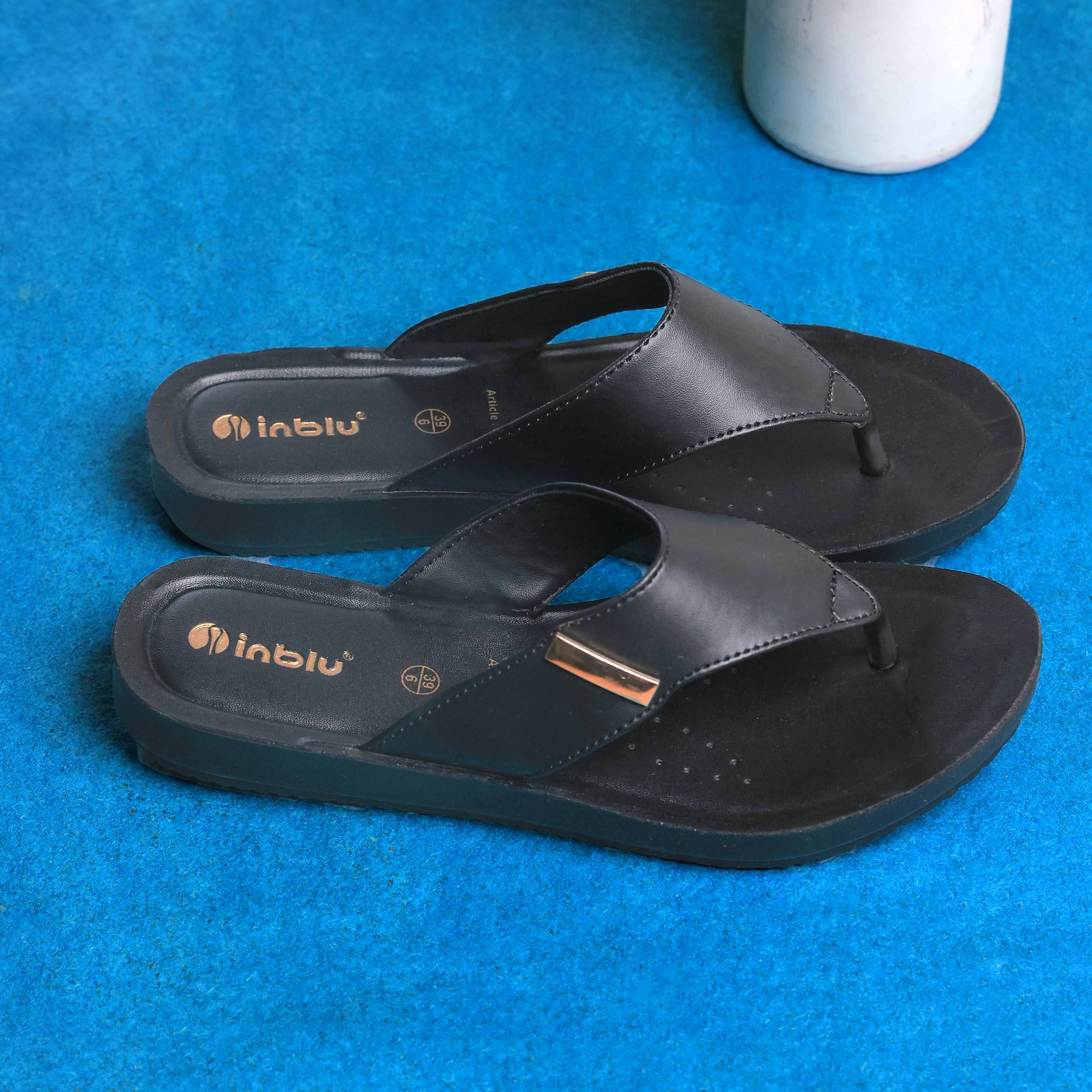     			Inblu Black Women's Flats
