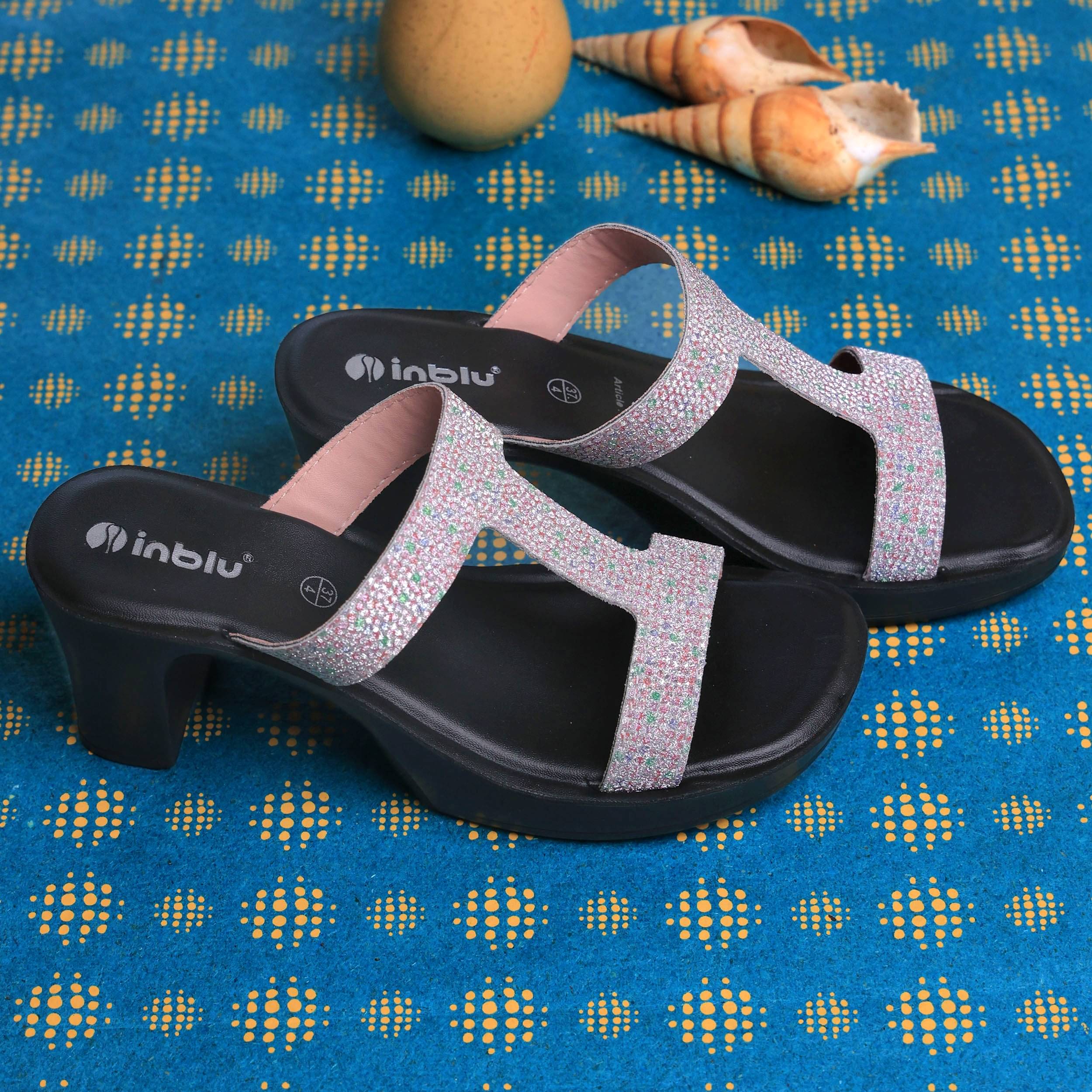     			Inblu Pink Women's Slip On Heels