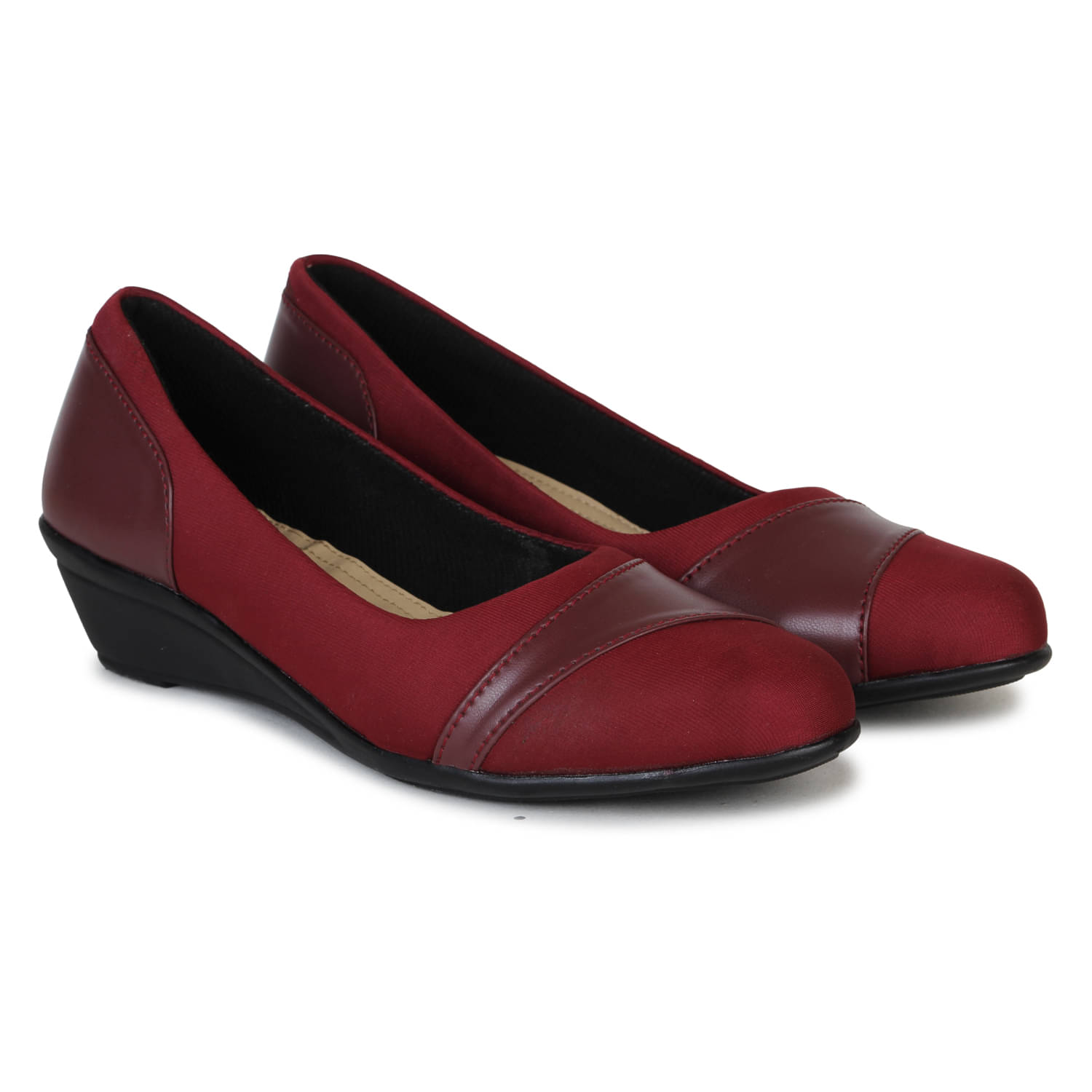     			Ishransh Red Women's Formal Ballerinas