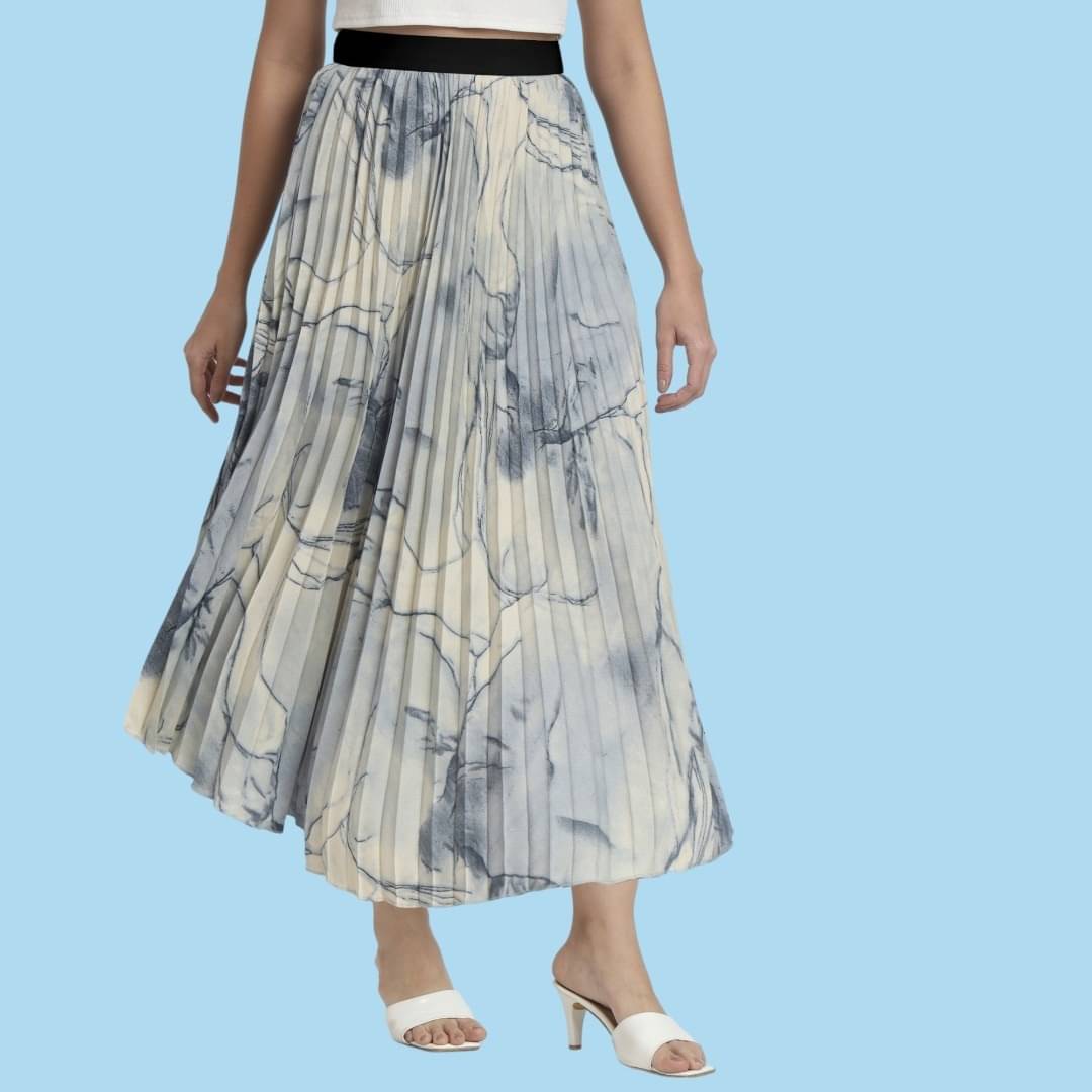JASH CREATION White Polyester Women's Flared Skirt ( Pack of 1 ) JASH CREATION White Polyester Women's Flared Skirt ( Pack of 1 )
