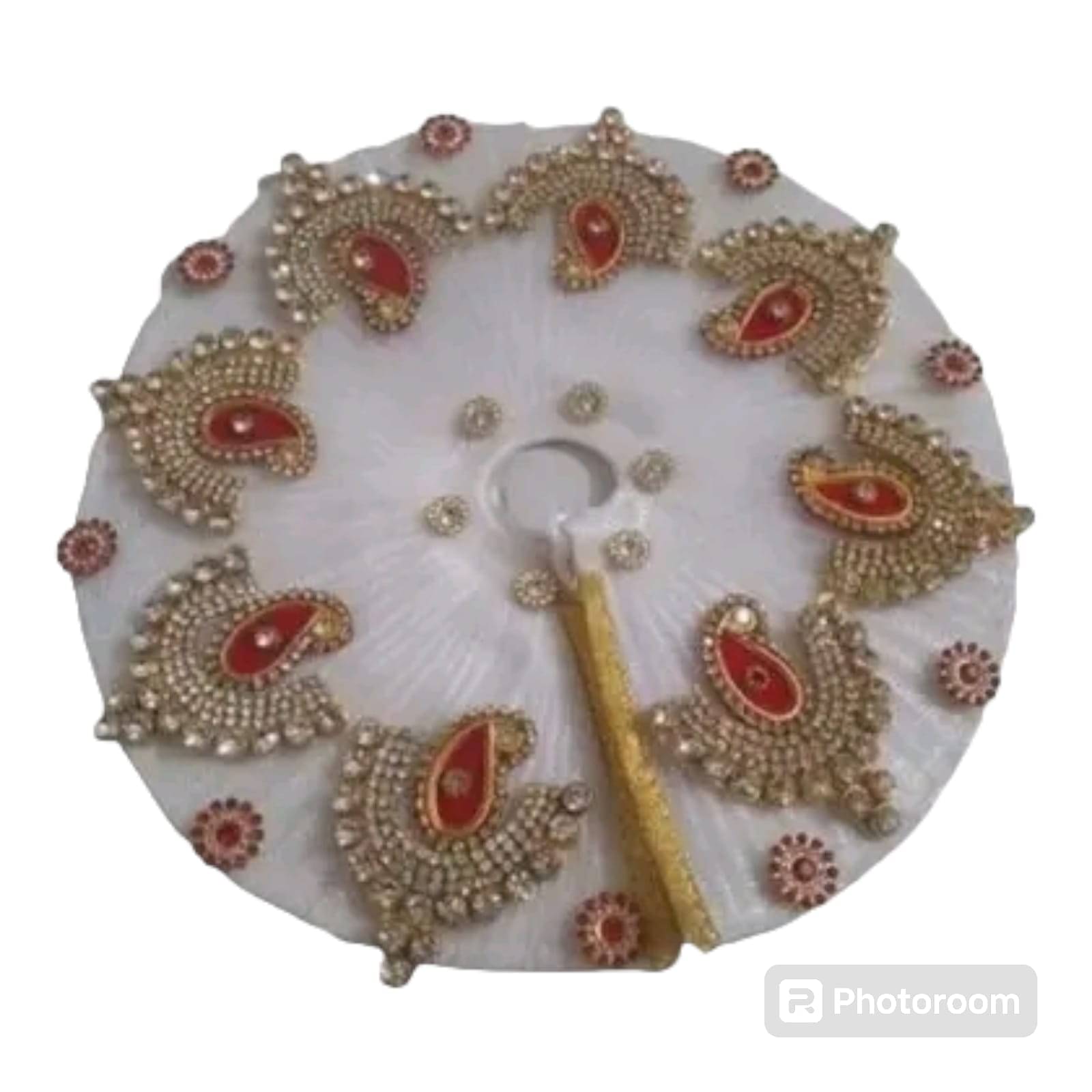     			Mamta Laddu Gopal Krishna White Cotton Dress ( Pack of 1 )