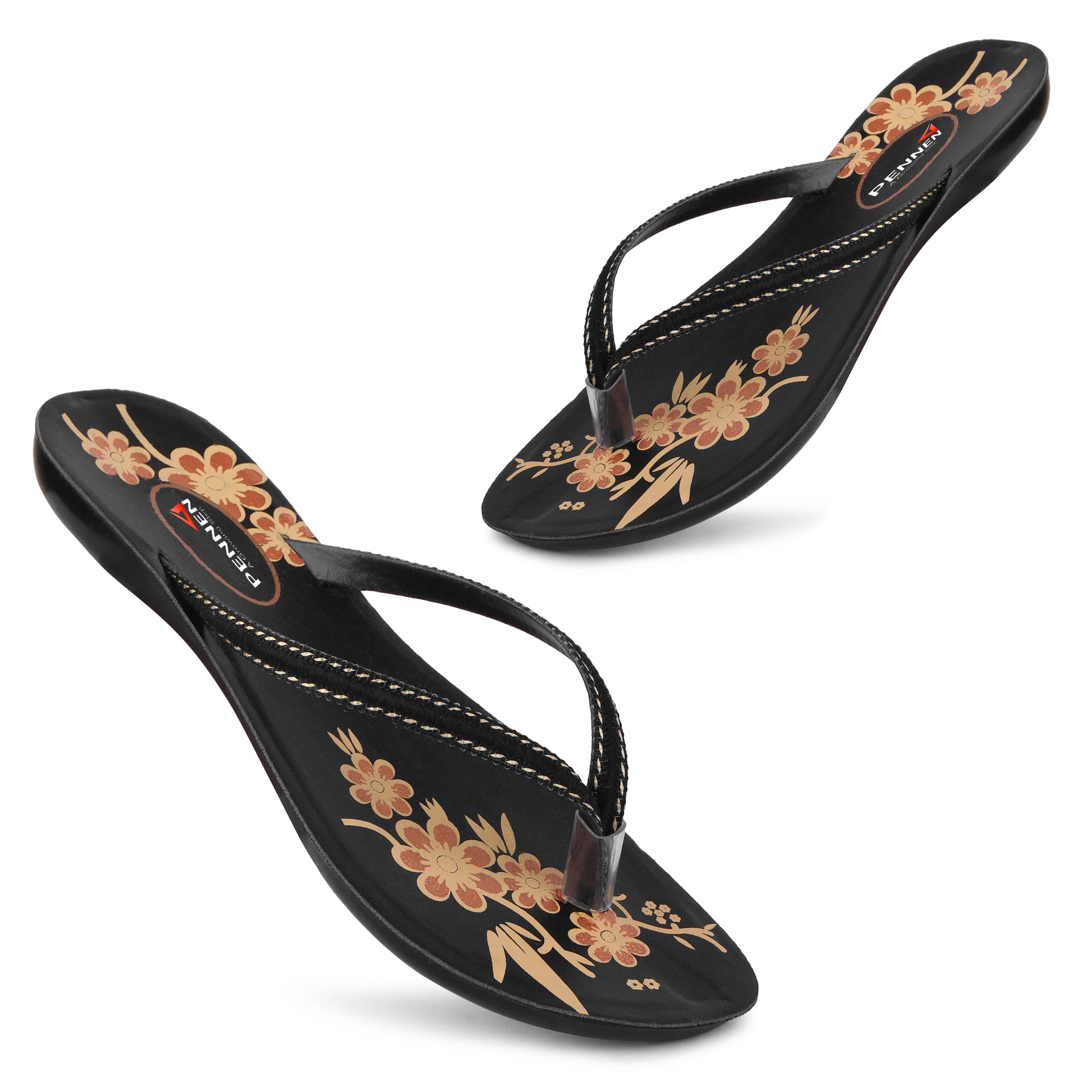 PENNEN Black Women's Flats