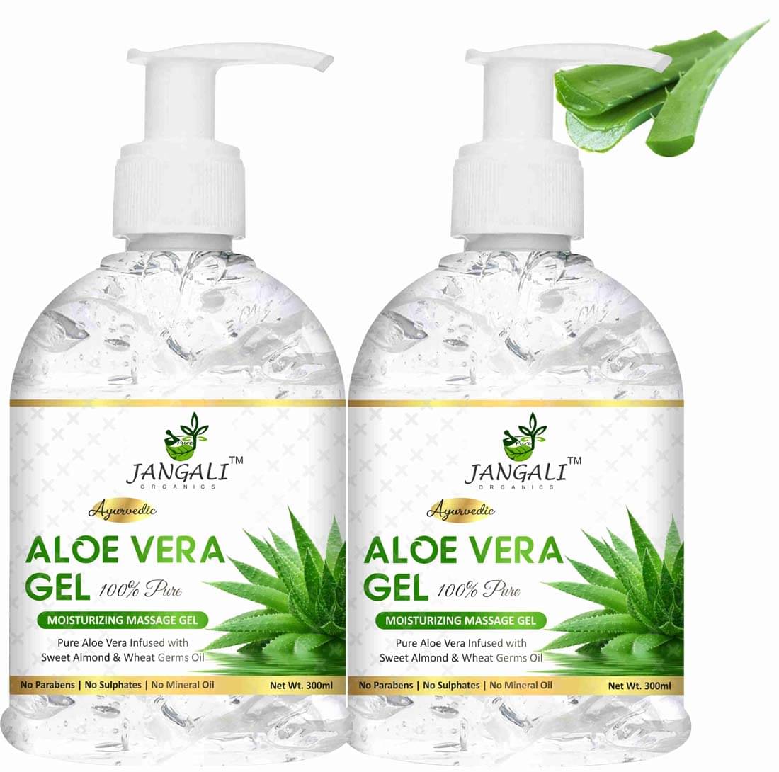     			PURE JANGALI organics Aloe Vera Gel - Moisturize Skin & Younger Looking 600ml