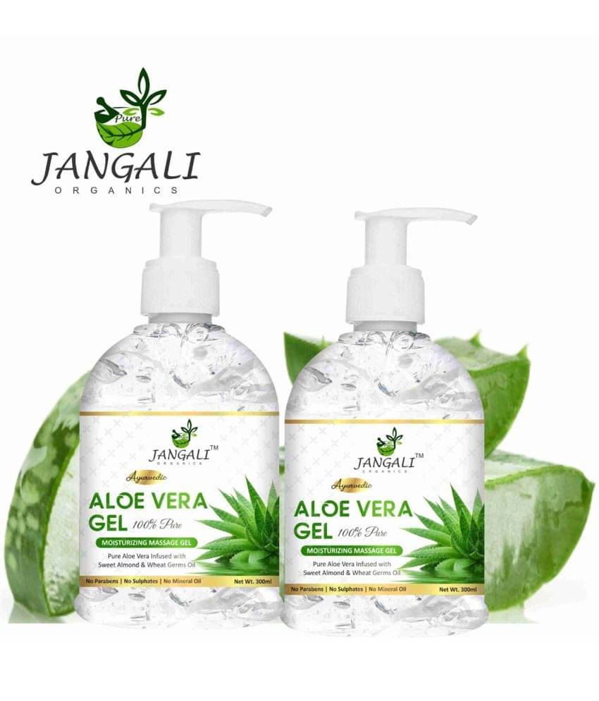     			PURE Jangali ORGANICS Aloe Vera Gel For Skin Acne, Scars, Dark spots Face & Hair 600ML