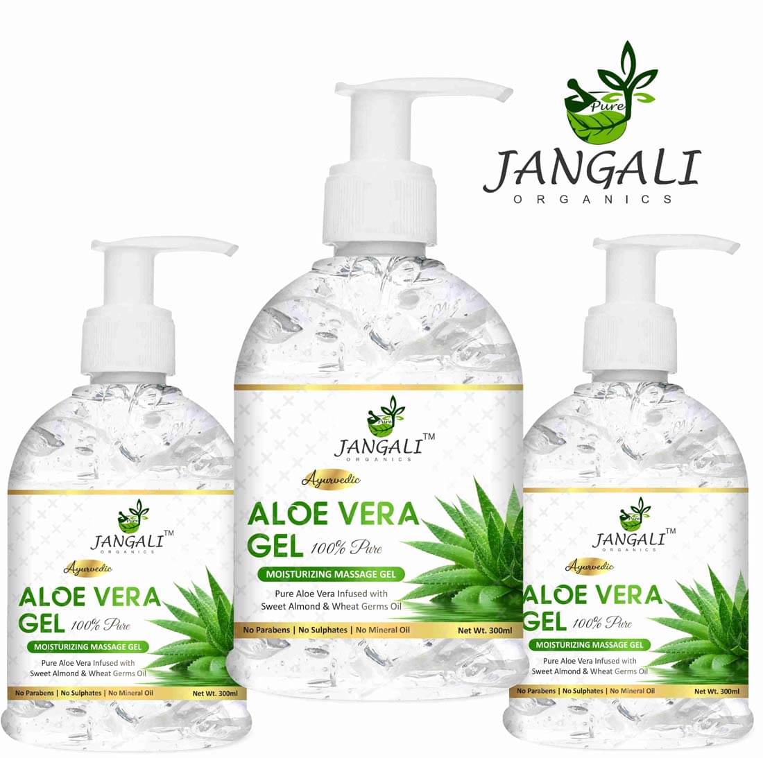 PURE Jangali ORGANICS PURE Aloe Vera Gel - Moisturize Skin & Younger Looking (900 ml) PURE Jangali ORGANICS PURE Aloe Vera Gel - Moisturize Skin & Younger Looking (900 ml)