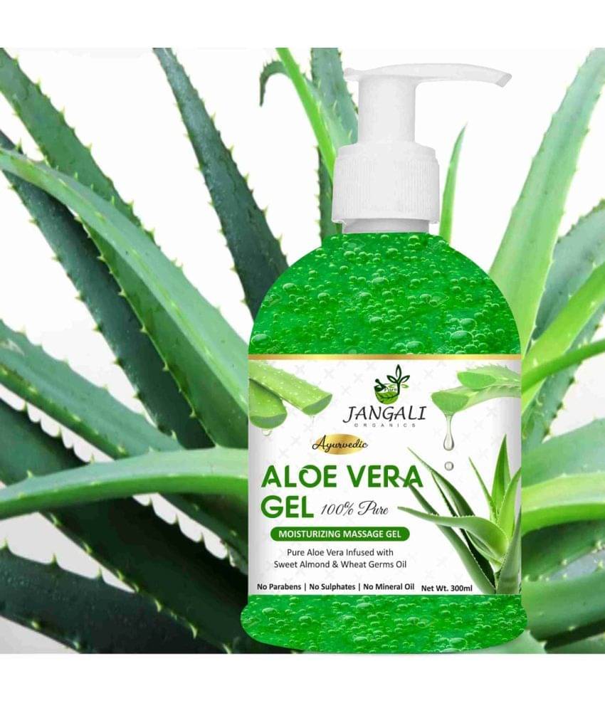     			PURE Jangali ORGANICS Aloe Vera Gel For Skin Acne, Scars, Dark spots Face & Hair 300ML
