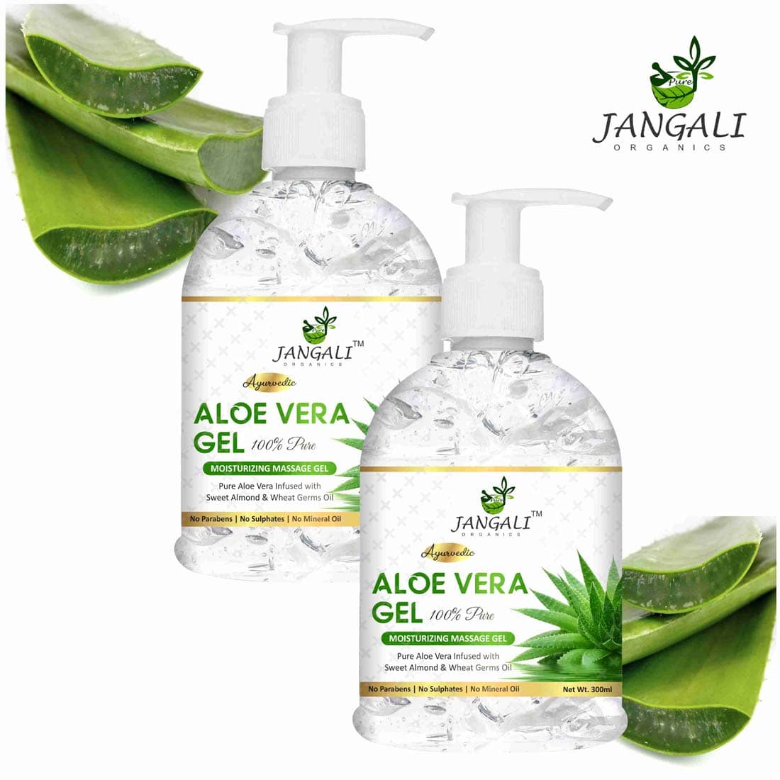 PURE JANGALI ORGANICS Aloe Vera Multipurpose Beauty Gel For Skin And Hair 600ML