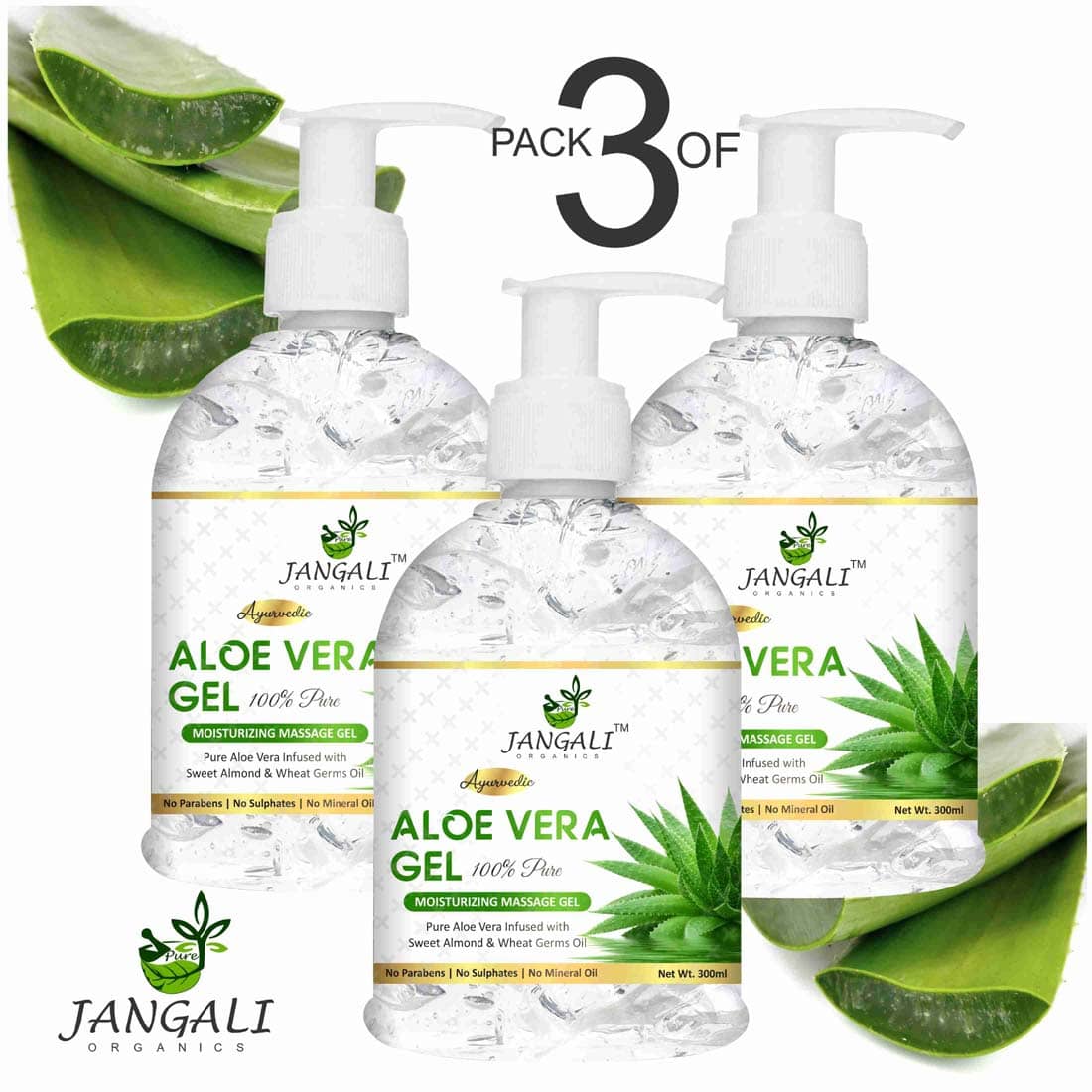 PURE JANGALI ORGANICSAloe Vera Gel - Moisturize Skin & Younger Looking 900ML