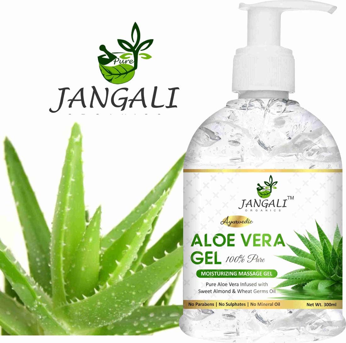 PURE Jangali ORGANICS PURE Aloe Vera Gel - Moisturize Skin & Younger Looking (300 ml)