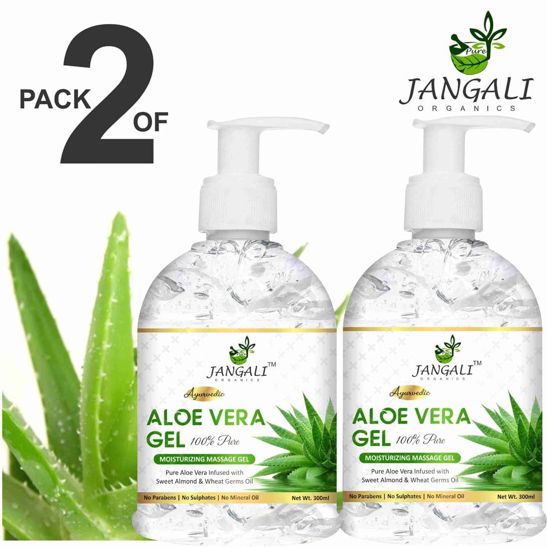PURE Jangali ORGANICS 100% PURE Aloe Vera Gel for Beautiful Face, Skin & Hair 600ML PURE Jangali ORGANICS 100% PURE Aloe Vera Gel for Beautiful Face, Skin & Hair 600ML