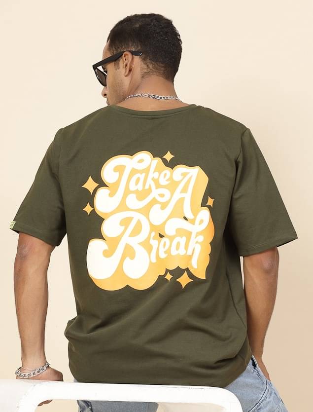 Rigo Pack of 1 Cotton Blend Oversized Fit Men's T-Shirt ( Green ) Rigo Pack of 1 Cotton Blend Oversized Fit Men's T-Shirt ( Green )