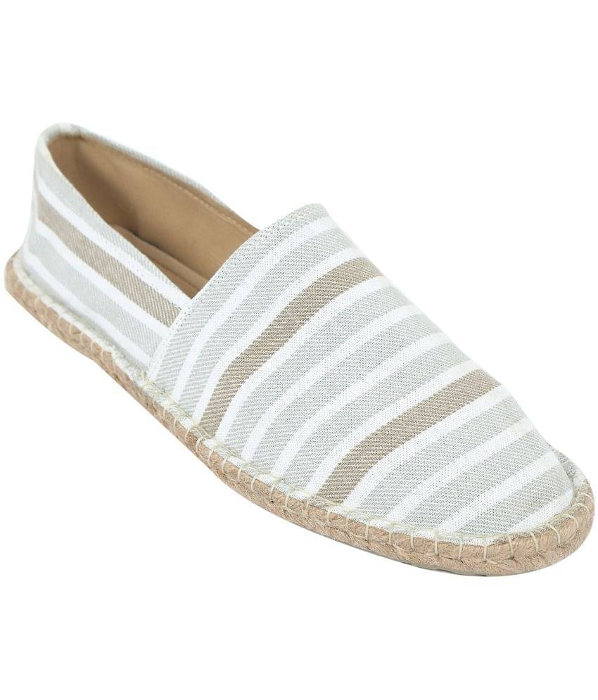     			UNIKICKS Off White Men's Espadrille