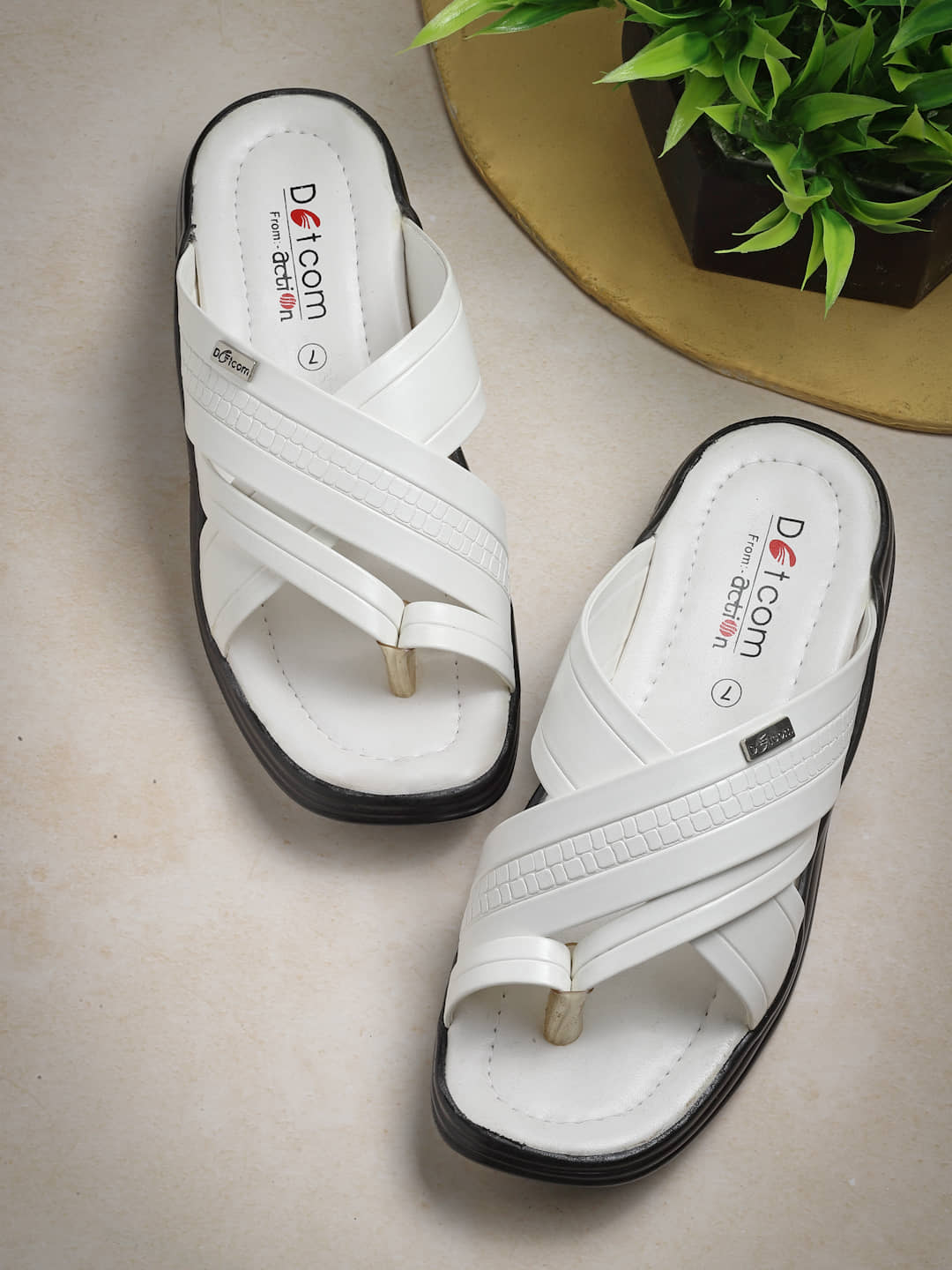 Action - White Men's Sandals
