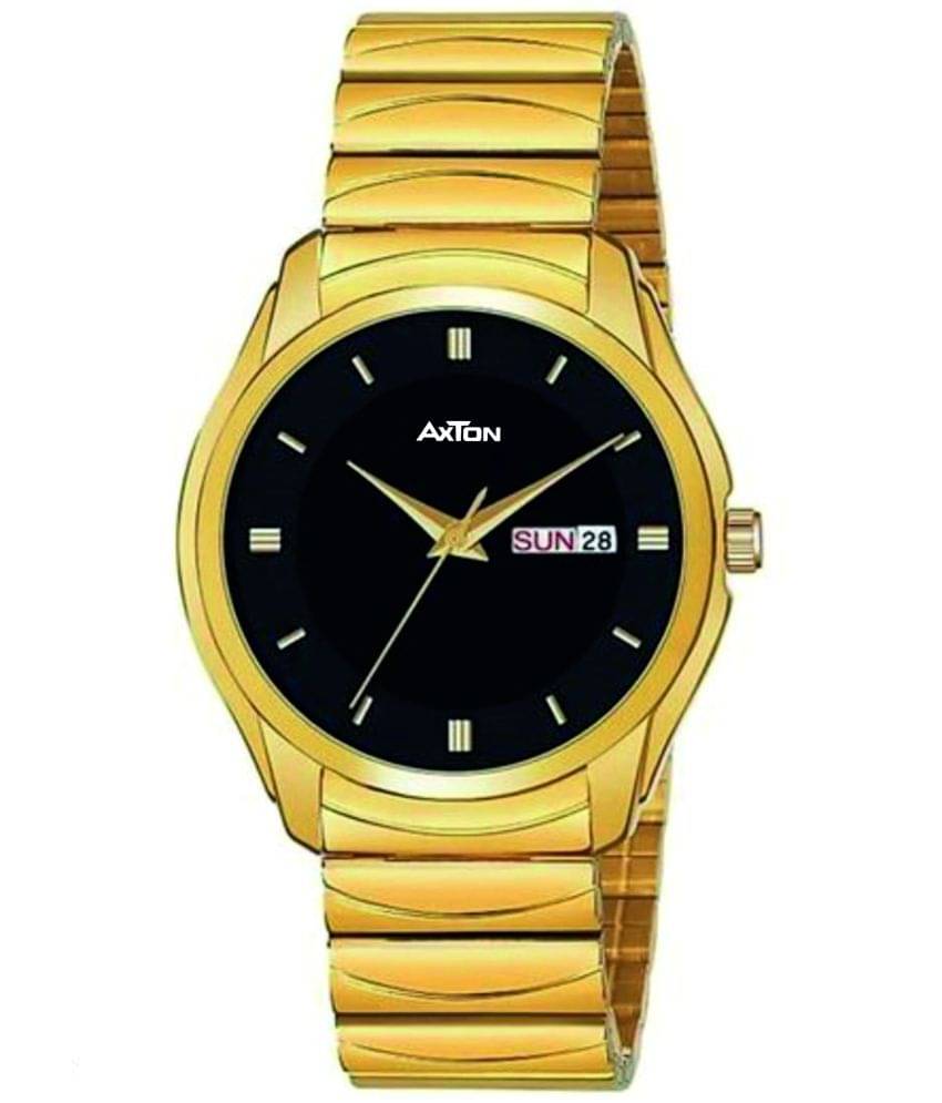     			Axton Gold Stainless Steel Analog Men's Watch