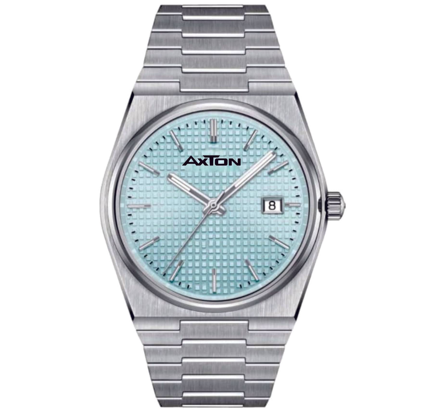     			Axton Silver Metal Analog Men's Watch