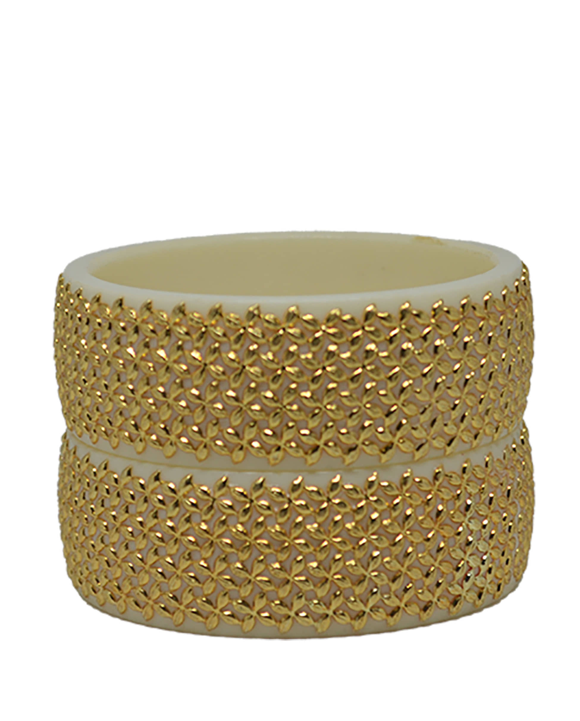 Bovzen White Kada ( Pack of 2 ) - Bangles & Bracelets | Buy online on ZillyBuy