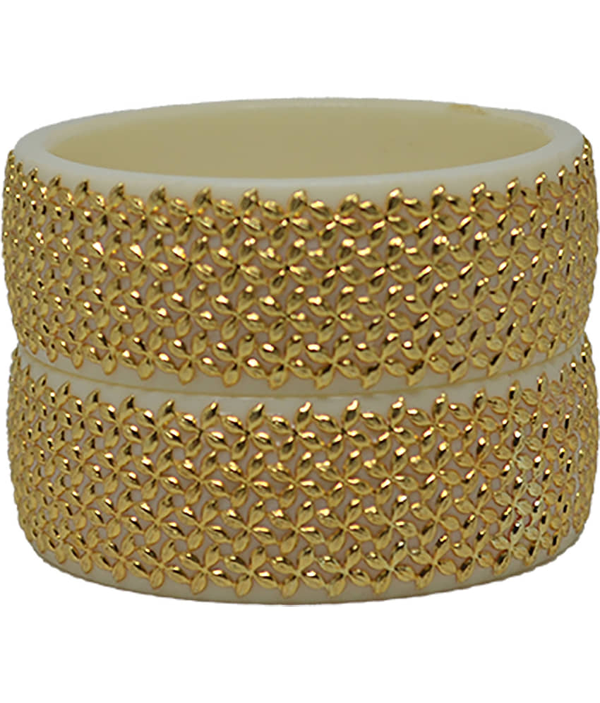 Bovzen White Kada ( Pack of 2 ) - Bangles & Bracelets | Buy online on ZillyBuy