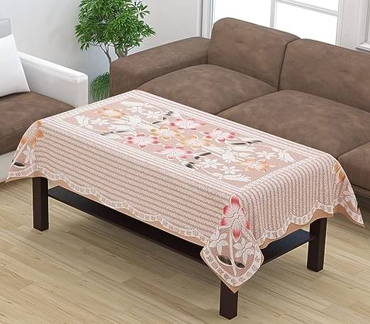 CASA FURNISHING Polyester Single Centre Table Cover ( 152 cm x 101 cm ) CASA FURNISHING Polyester Single Centre Table Cover ( 152 cm x 101 cm )