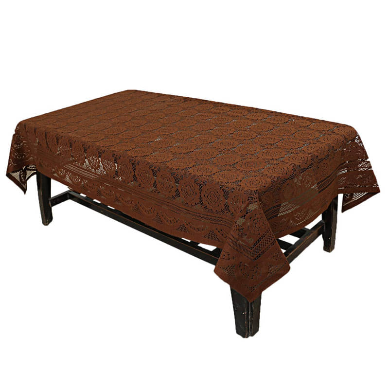 CASA FURNISHING Polyester Single Centre Table Cover ( 152 cm x 101 cm ) CASA FURNISHING Polyester Single Centre Table Cover ( 152 cm x 101 cm )