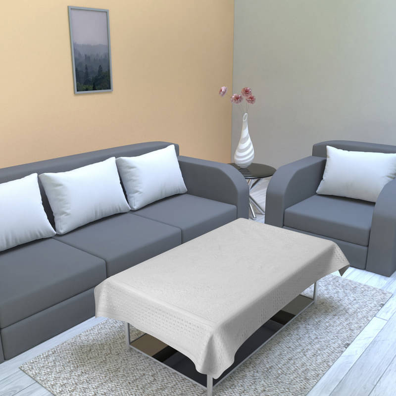 CASA FURNISHING Polyester Single Centre Table Cover ( 152 cm x 101 cm ) CASA FURNISHING Polyester Single Centre Table Cover ( 152 cm x 101 cm )