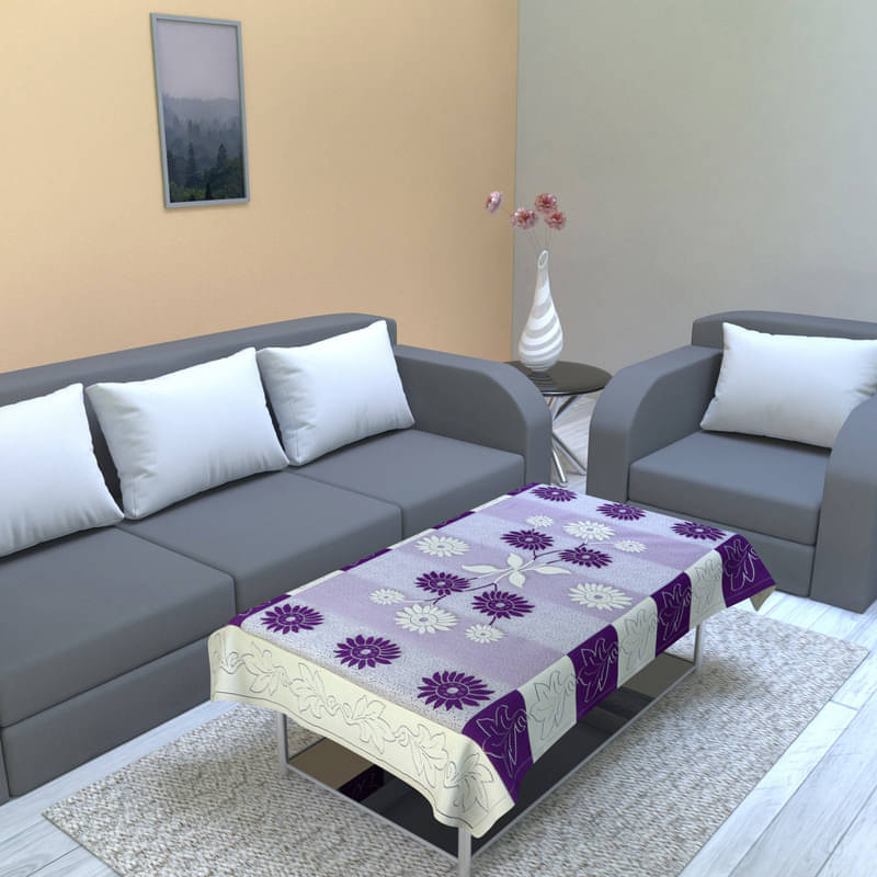     			CASA FURNISHING Polyester Single Centre Table Cover ( 152 cm x 101 cm )