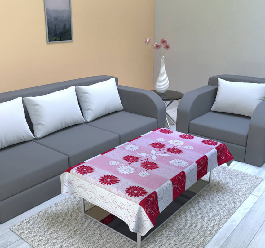 CASA FURNISHING Polyester Single Centre Table Cover ( 152 cm x 101 cm )