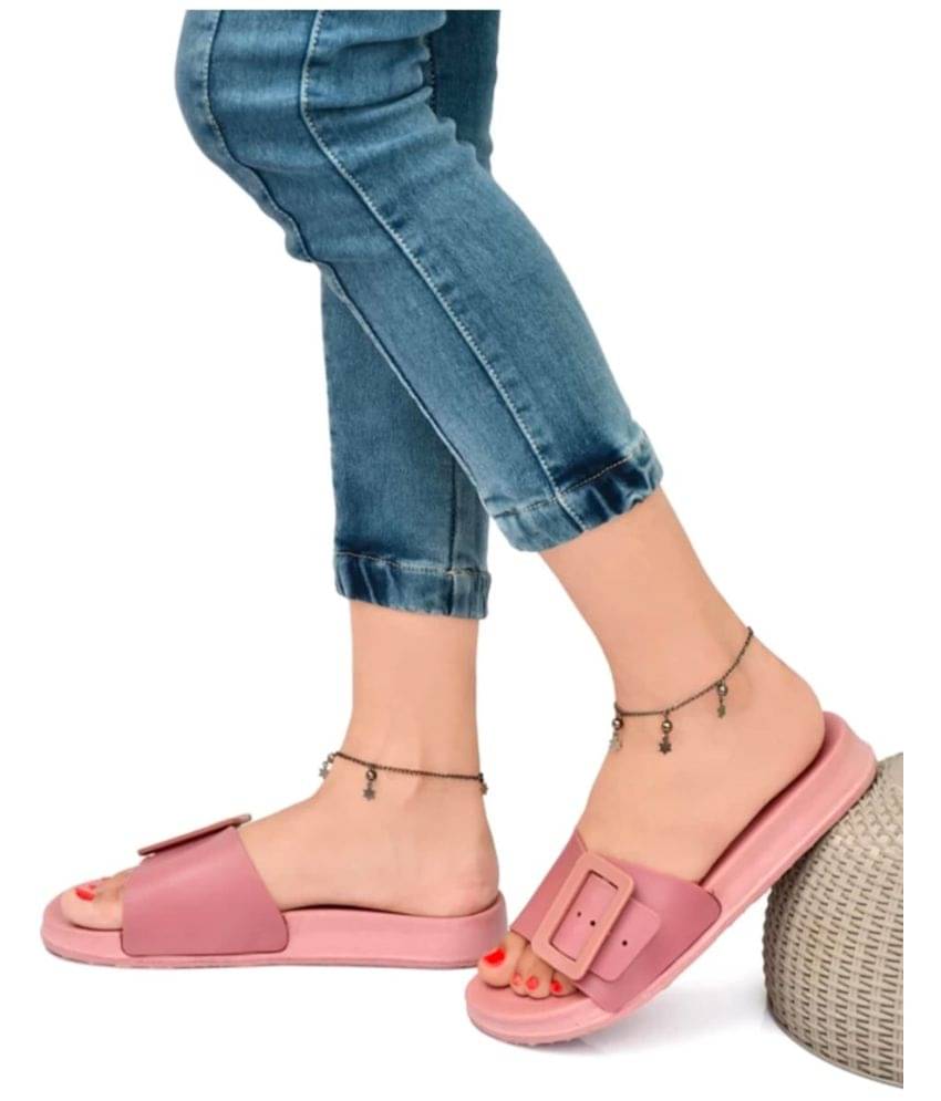 Deals4you Pink Women's Slide Flip Flop Deals4you Pink Women's Slide Flip Flop