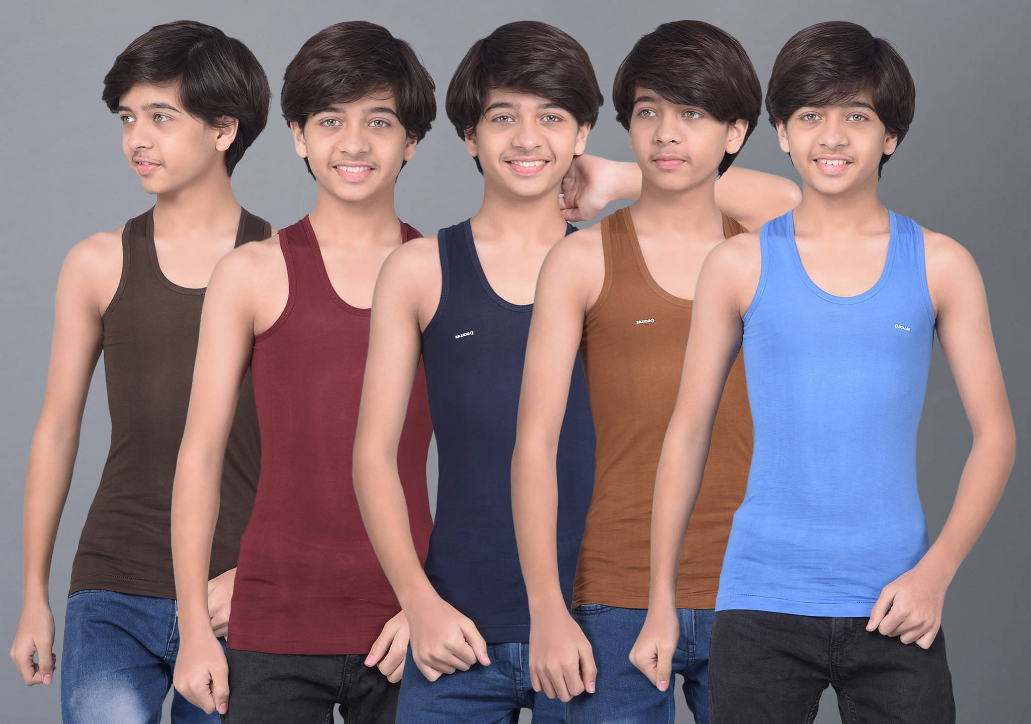 Dollar Bigboss Pack of 5 Boys Cotton Blend ( Multi Color ) Dollar Bigboss Pack of 5 Boys Cotton Blend ( Multi Color )