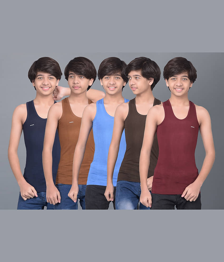 Dollar Bigboss Pack of 5 Boys Cotton Blend ( Multi Color ) - Nightwear & Loungewear | Buy online on ZillyBuy