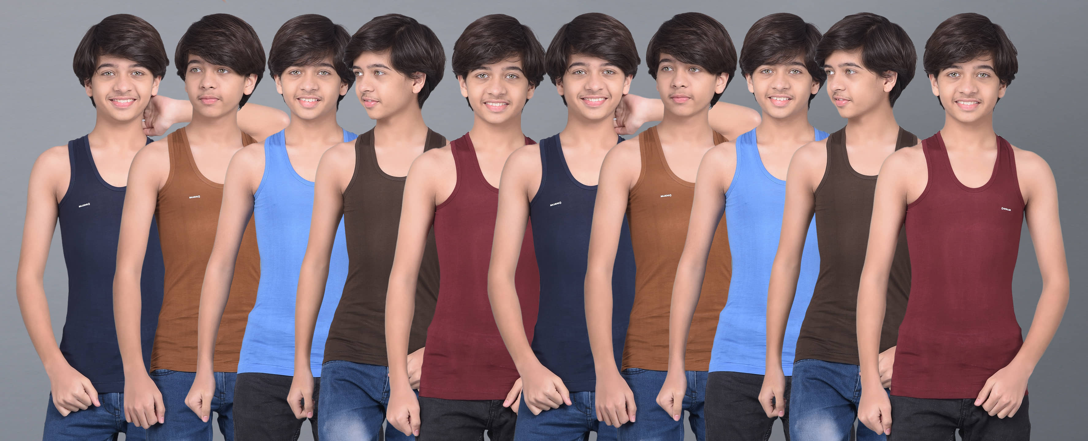 Dollar Bigboss Pack of 10 Boys Cotton Blend ( Multicolor ) - Nightwear & Loungewear | Buy online on ZillyBuy