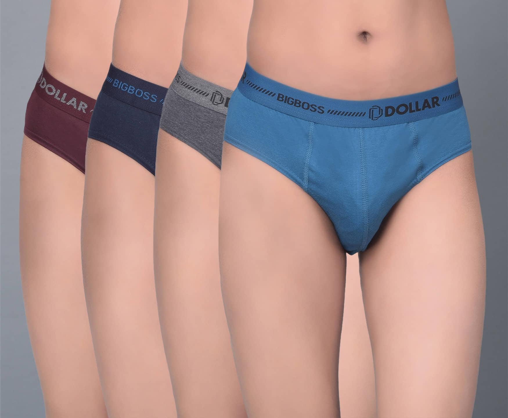 Dollar Bigboss Pack of 4 Boys Cotton Blend Briefs ( Multi Color ) - Nightwear & Loungewear | Buy online on ZillyBuy