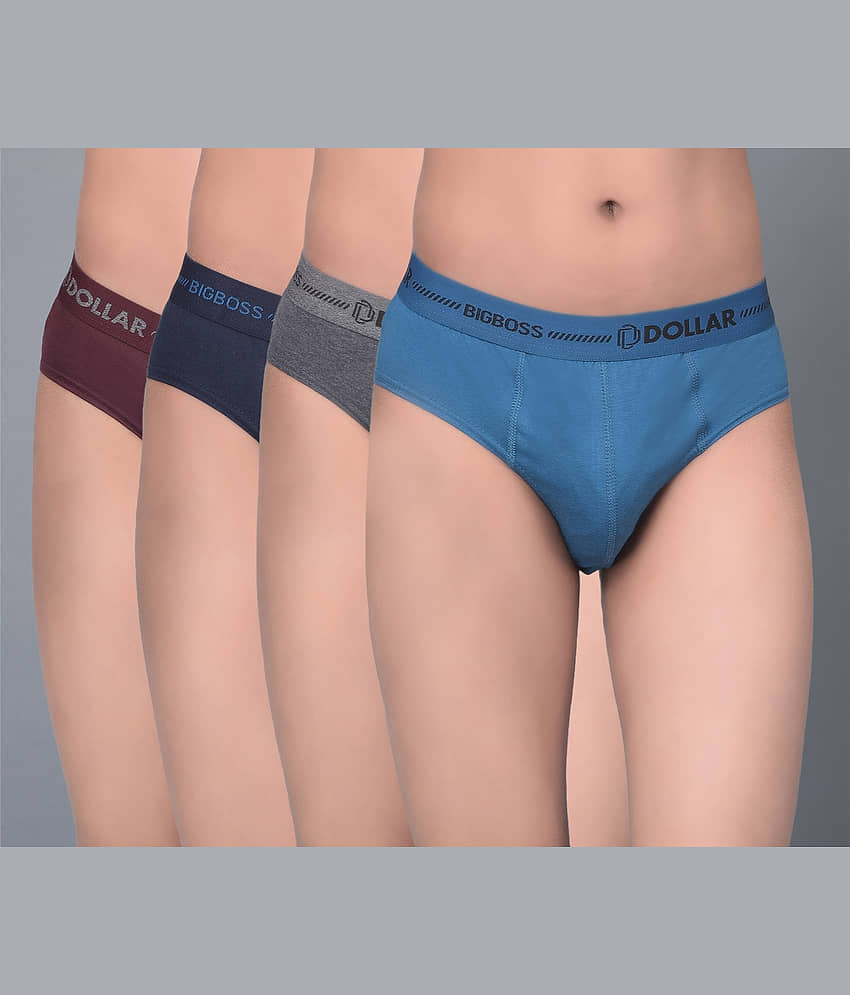 Dollar Bigboss Pack of 4 Boys Cotton Blend Briefs ( Multi Color ) - Nightwear & Loungewear | Buy online on ZillyBuy