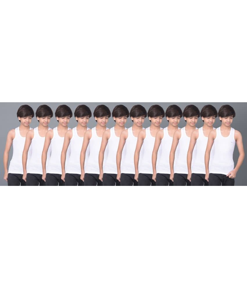 Dollar Bigboss Pack of 12 Boys Cotton Blend ( White ) - Nightwear & Loungewear | Buy online on ZillyBuy