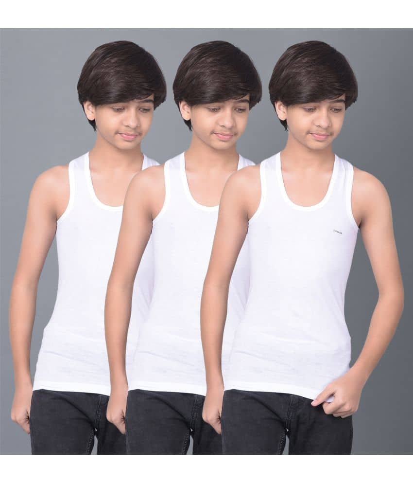 Dollar Bigboss Pack of 3 Boys Cotton Blend ( White ) - Nightwear & Loungewear | Buy online on ZillyBuy