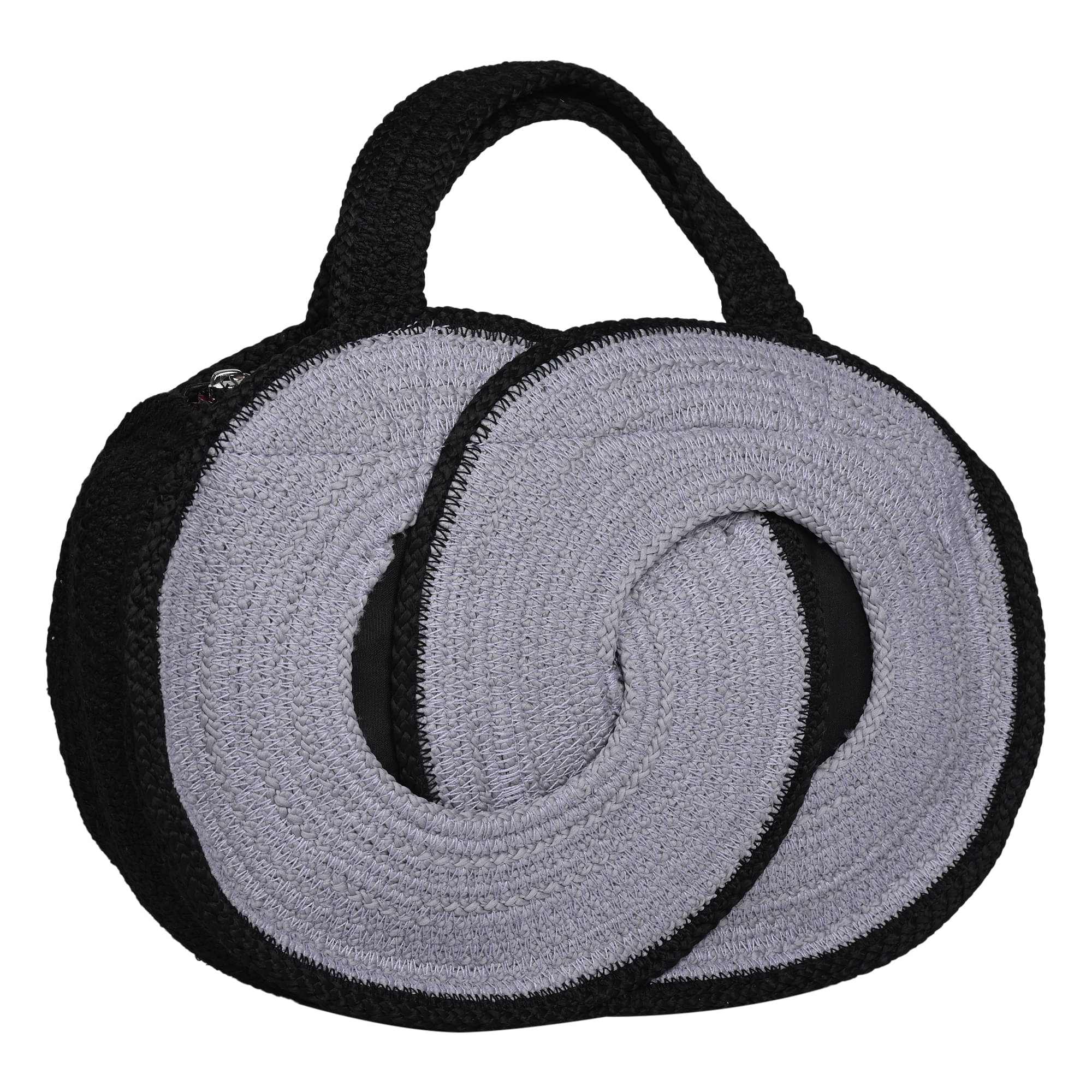     			ENSAC Handheld Jute Set of 1 ( Grey Melange )