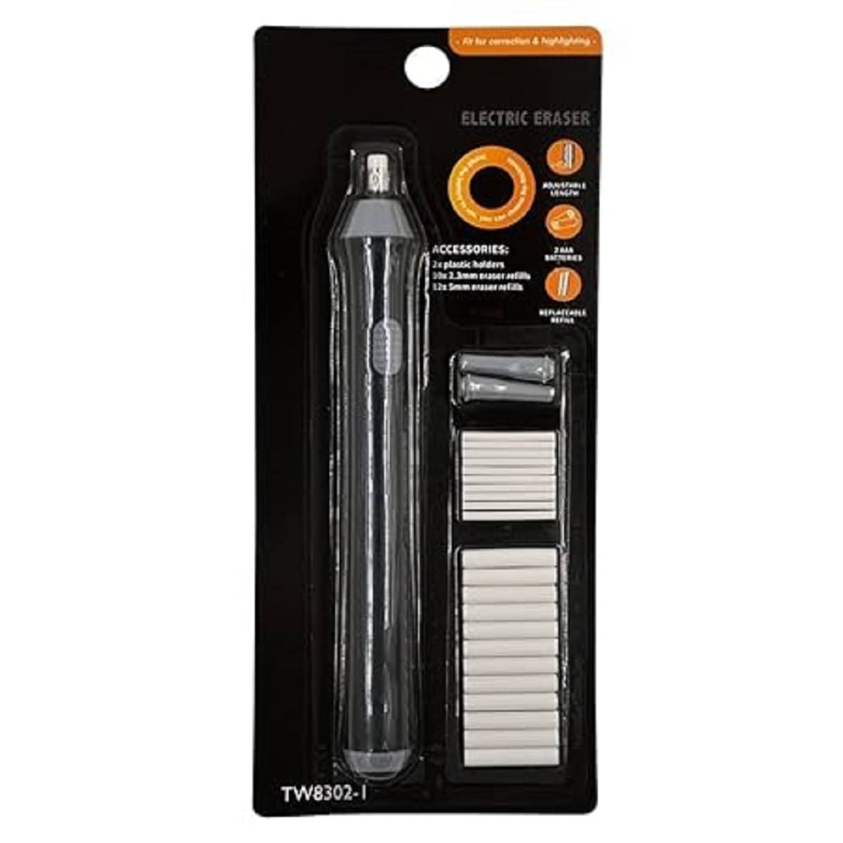     			Electric Eraser, Automatic Operated Eraser, with 22 Refills and 2 Eraser Holders for Sketching, Drawing, Portrait Shading