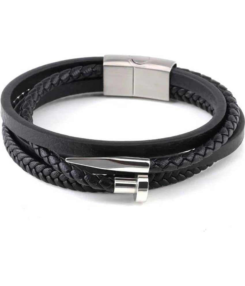 FASHION FRILL Black Bracelet ( Pack of 1 ) - Bangles & Bracelets | Buy online on ZillyBuy