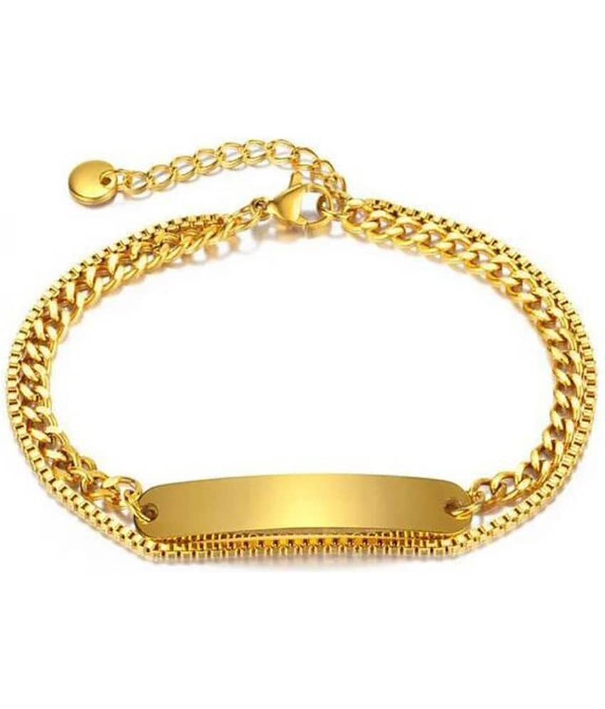FASHION FRILL Gold Bracelet ( Pack of 1 ) - Bangles & Bracelets | Buy online on ZillyBuy