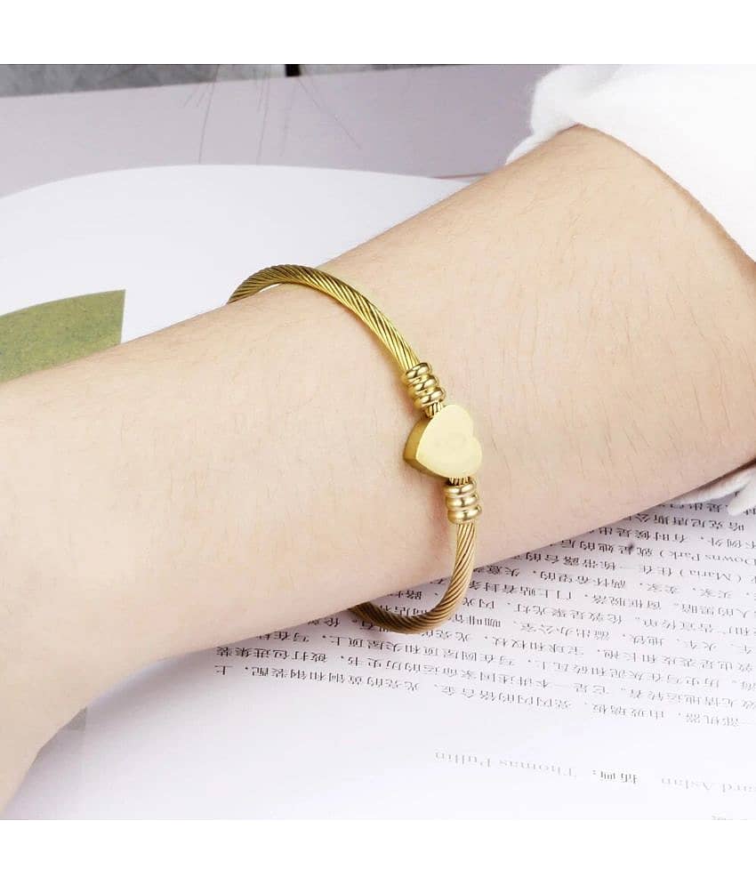 FASHION FRILL Gold Bracelet ( Pack of 1 ) - Bangles & Bracelets | Buy online on ZillyBuy