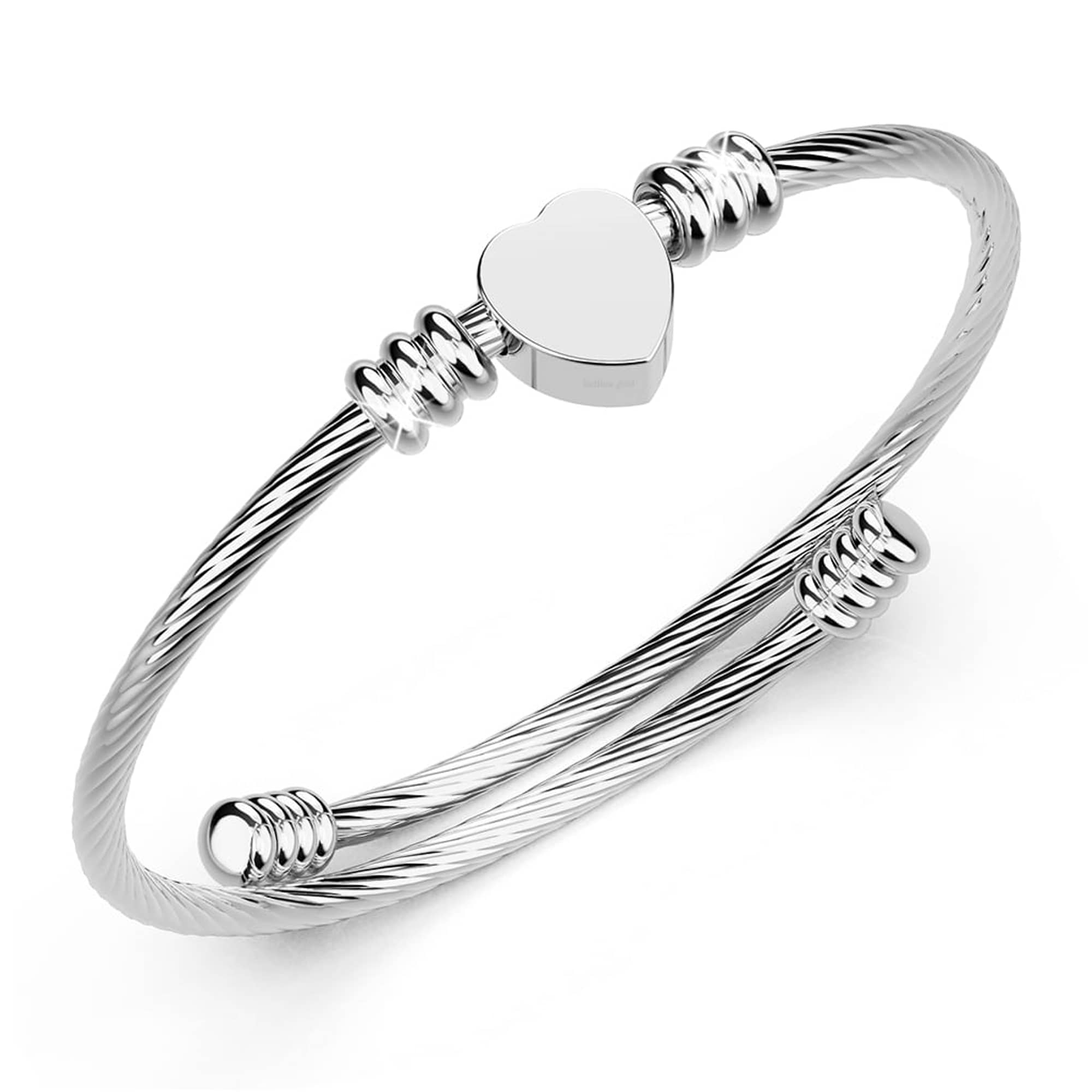 FASHION FRILL Silver Bracelet ( Pack of 1 ) - Bangles & Bracelets | Buy online on ZillyBuy