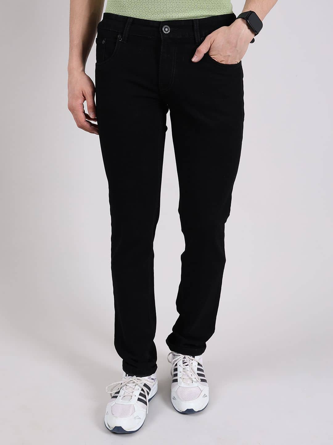 Hoffmen Regular Fit Faded Men's Jeans - Navy Blue ( Pack of 1 ) - Jeans | Buy online on ZillyBuy