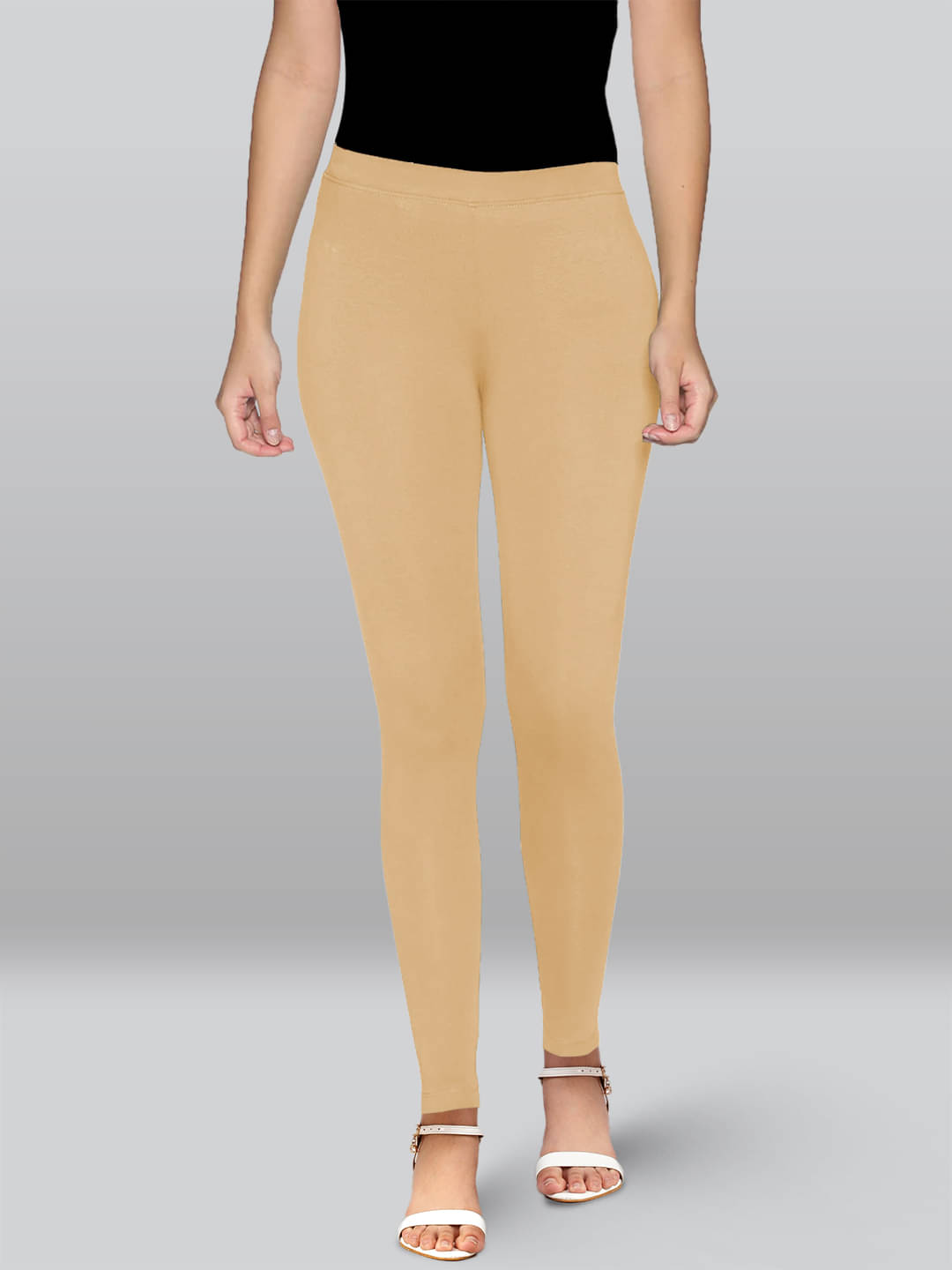     			LYRA - Beige Viscose Women's Leggings ( Pack of 1 )