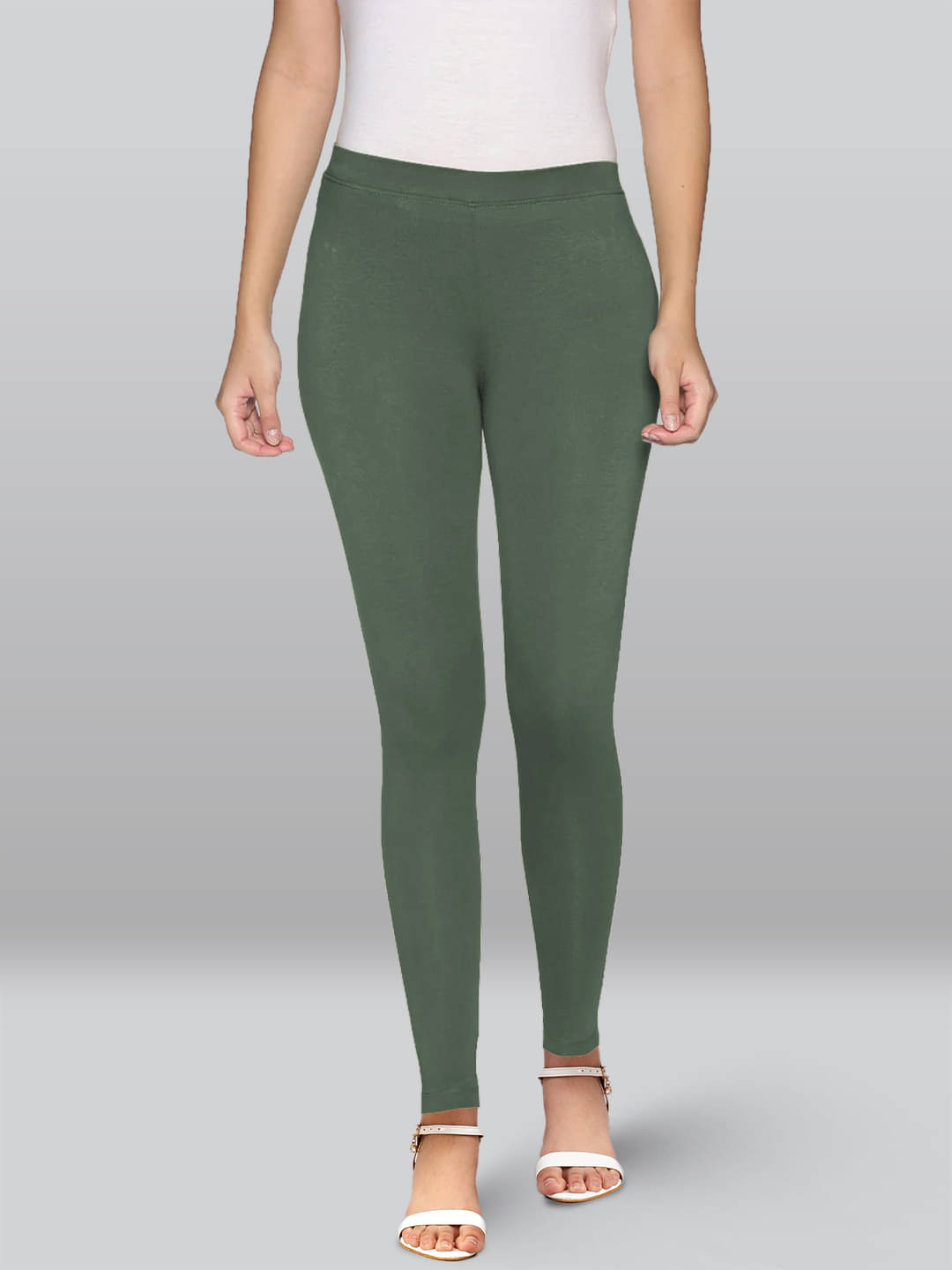     			LYRA - Grey Viscose Women's Leggings ( Pack of 1 )