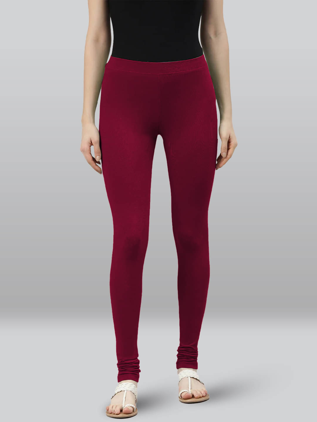 LYRA - Maroon Viscose Women's Leggings ( Pack of 1 )     			LYRA - Maroon Viscose Women's Leggings ( Pack of 1 )