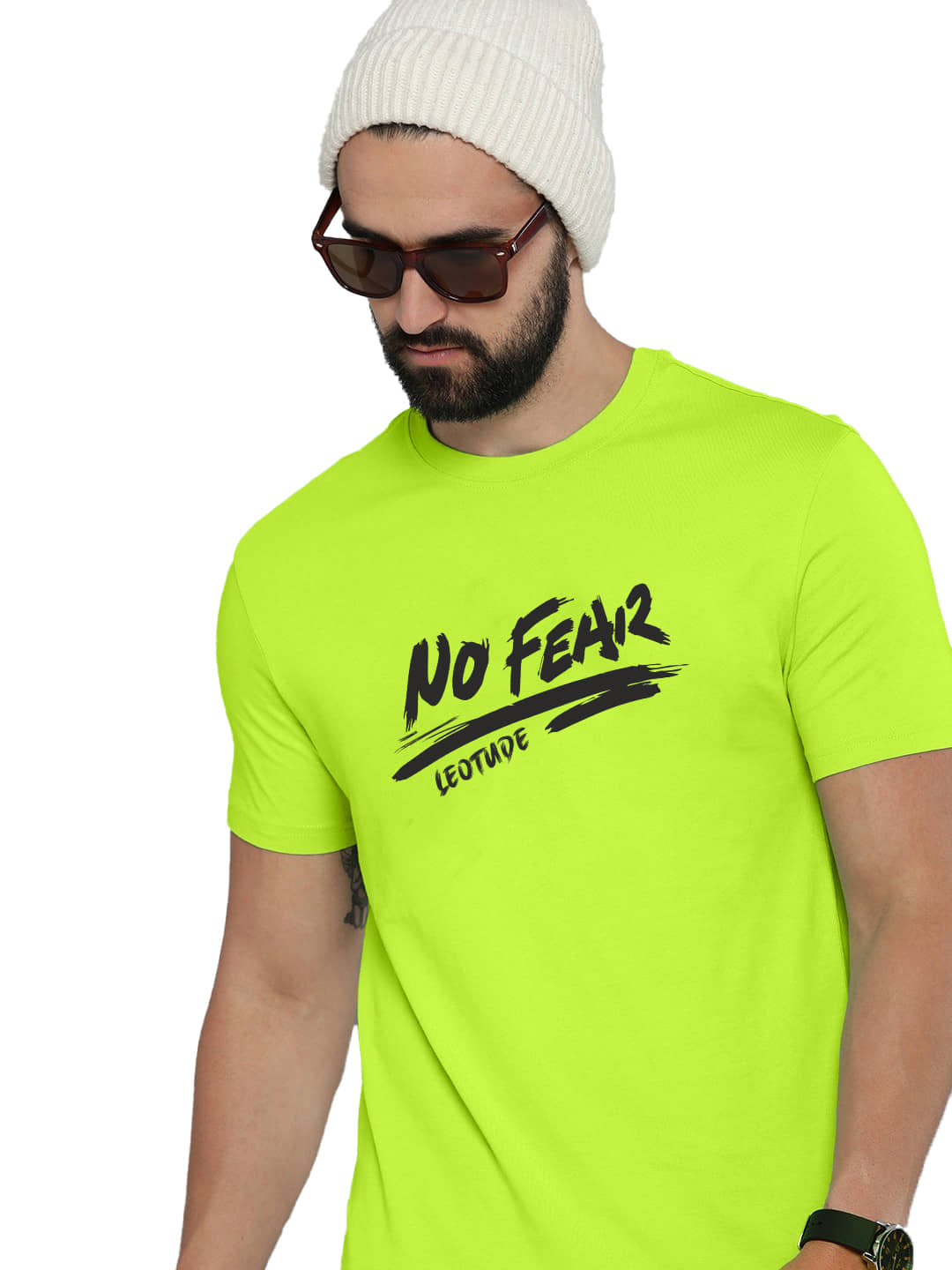 Leotude Pack of 1 Polyester Regular Fit Men's T-Shirt ( Green )