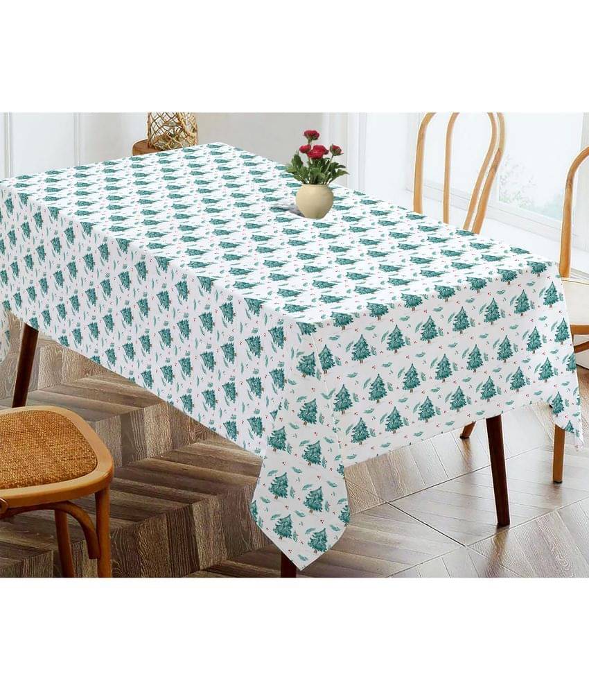 Oasis Hometex Printed Cotton 4 Seater Rectangle Table Cover ( 152 x 138 ) cm Pack of 1 Green Oasis Hometex Printed Cotton 4 Seater Rectangle Table Cover ( 152 x 138 ) cm Pack of 1 Green
