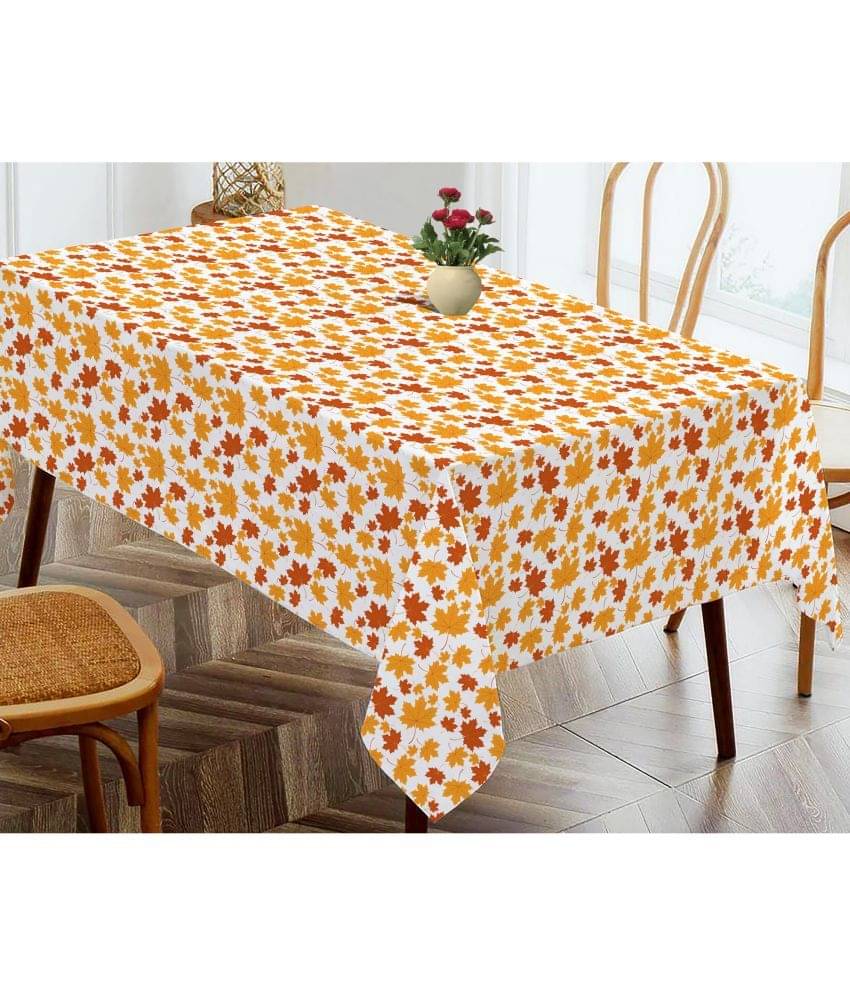 Oasis Hometex Printed Cotton 4 Seater Rectangle Table Cover ( 152 x 138 ) cm Pack of 1 Orange Oasis Hometex Printed Cotton 4 Seater Rectangle Table Cover ( 152 x 138 ) cm Pack of 1 Orange