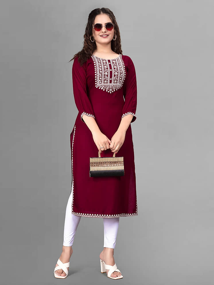 Kurti Pack Snapdeal Ladies Kurti Buy Rangrasiya Black Cotton Blend
